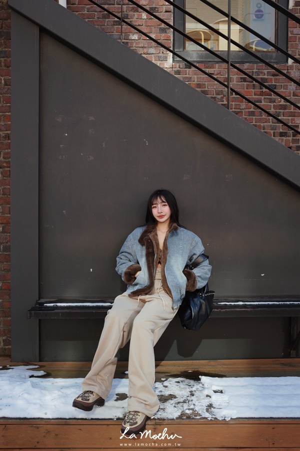 反折腰頭抽繩棉褲